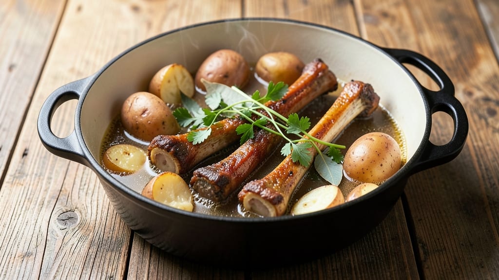 Boiled Neck Bones and Potatoes Recipe: Savory Broth Base for Hearty Soups