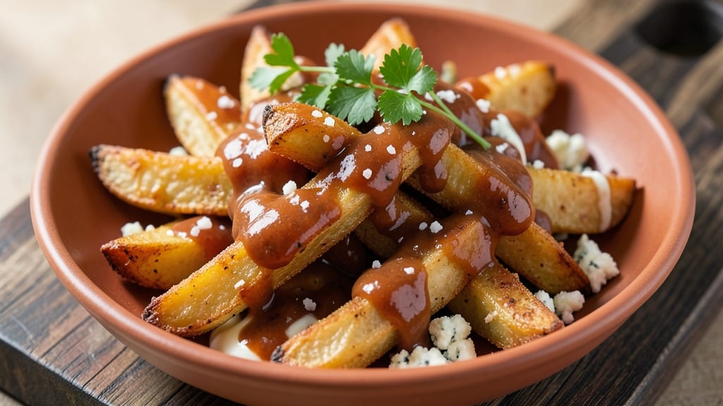 Buffalo Wild Wings Potato Wedges Copycat Recipe: Vinegar-Braised Crisp Crowns Over Fluffy Pink Centers