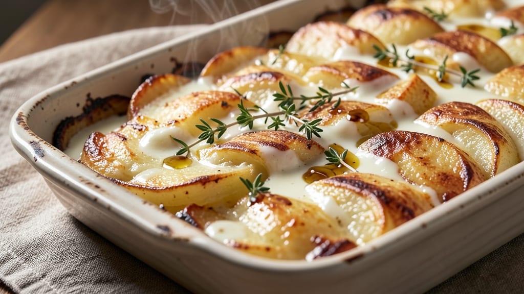 Natasha's Kitchen Scalloped Potatoes Recipe: Vinegar-Infused Crisp Crowns Over Creamy Layers